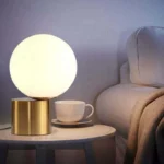 New Luxury Golden Glass Ball Table Lamp Nordic Creative Living Room Bedroom Bedside Table Lamp - Image 2