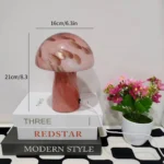 Decorative Painting Design Glass Mushroom Desk Lamp Coffee Study Office Table Lamp Bedroom - Image 6