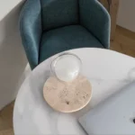 Creative Indoor Decoration Cordless Table Lamp Nordic Simple Travertine Base Desk Lamp Living Room Bedroom Bedside Lighting - Image 6