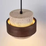Modern Indoor Decorative Travertine Pendant Light for Living Room Hanging Lamps Restaurant Hotel Lighting - Image 5