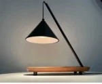 Top Seller Eco-friendly Flameless Candle Warmer Lamp Height Adjustable Wooden Table Lamp for Bedroom Study for Home Decor - Image 5