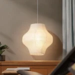Unique Design Living Room Paper Pendant Lamp Japanese Style Chandelier for Apartment Mall Hanging Paper Lantern - Image 3