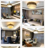 Nordic Customized Luxury Villa Restaurant Crystal Chandelier Modern Atmosphere Golden Pendant Lamp - Image 5
