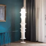 High Quality Modern Luxury Foldable Silk Fabric Floor Lamp Indoor Living Room Corner Hotel Decorative Floor Lamp