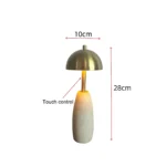 Modern Living Room Simple Marble Decorative Table Lamp Built Battery bar Light Restaurant Cordless Table Lamps Portable - Image 6
