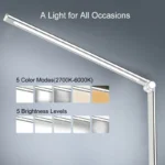 Aluminum Alloy Folding Wireless Charging Desk Lamp Study Table Lamp With USB Charging Port Auto Timer Eye-Caring LED Lamps - Image 4