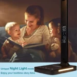 New Perpetual Calendar Display Table Lamp 10W Wireless Charge LED Night Light Eye-protection 5 Colors Dimming Modes Lamp Holder - Image 6
