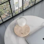 Creative Indoor Decoration Cordless Table Lamp Nordic Simple Travertine Base Desk Lamp Living Room Bedroom Bedside Lighting - Image 4
