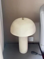 Home Decorative Handmade Mushroom Ceramic Table Lamp Designer Hotel Bedroom Bedside Desk Lamp - Image 4