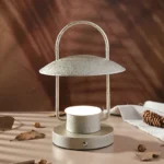 Modern Portable Camping Table Lamp Rechargeable Touch Control Bedside Lamp Cordless Table Lamp