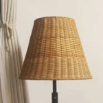 New Arrival Wabi Sabi Style Rattan Floor Lamp Hotel Living Room Bedside Standing Bamboo Woven Floor Lamp - Image 6