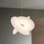 Simple Indoor Decor Elastic Fabric Designer Hanging Light for Kitchen Living Room White Unique Pendant Lamps - Image 5