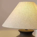 Japanese Style Home Decorative Handmade Ceramic Desk Lamp with Fabric Lampshade Retro Table Lamp for Hotel Living Room - Image 4