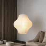 Unique Design Living Room Paper Pendant Lamp Japanese Style Chandelier for Apartment Mall Hanging Paper Lantern - Image 2