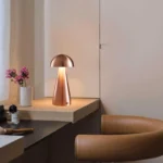 Creative Retro Rechargeable Led Table Lamp Battery Powered Restaurant Hotel Touch Cordles Desk Lamp - Image 2
