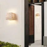 Modern Garden Courtyard Travertine Wall Lamp Outdoor Waterproof Retro Wall Lamp Corridor Bedroom Stone Decor - Image 2