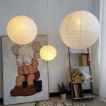 Hot Selling Handmade Rice Paper Pendant Lamp E27 Interior Decoration Paper Lantern Restaurant Paper Lamp Chandelier - Image 2
