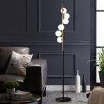 Nordic Living Room Luxury Glass Ball Floor Lamp Bedroom Model Room Creative Personality Vertical Floor Lamp - Image 3