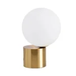 Wholesale Golden Base Glass Ball Table Lamp Living Room Bedroom Bedside Simple Decorative Table Lamp - Image 6