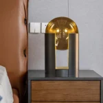 Modern New Design Living Room Decorative Table Lamp Creative Glass Lampshade Small Table Lamp - Image 2