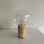 Modern Luxury Rechargeable Traverine Table Lamp for Living Room Restaurant Atmosphere Glass Table Lamp With Battery - Image 5