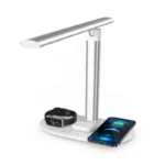 New Product Energy-saving Reading LED Light Lamp 4 in 1 Touch Sensor Desk Lamp Fast Wireless Charger Dock for Mobile Phone