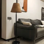 New Arrival Wabi Sabi Style Rattan Floor Lamp Hotel Living Room Bedside Standing Bamboo Woven Floor Lamp - Image 4