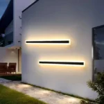 Black Outdoor Waterproof Wall Light AC85-265V Long Strip Led Wall Lamp for Front Porch Garden Lighting - Image 4