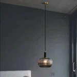 Nordic Home Decoration Smoke Grey Glass Pendant Lamp for Living Room Restaurant Luxury Art Hanging Light - Image 6