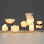 Wholesale Retro Foldable Rice Paper Table Lamp Modern Tripod Desk Lamp for Living Room Hotel - Image 4