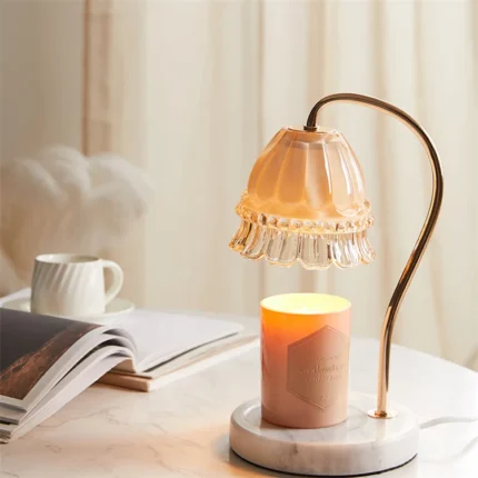 Girl Room Decor Items Heat for Aromatherapy Candle Lamp Desk Table Light