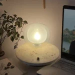 Creative Indoor Decoration Cordless Table Lamp Nordic Simple Travertine Base Desk Lamp Living Room Bedroom Bedside Lighting - Image 5
