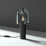 Modern Luxury Decoration Reading Glass Table Lamp Living Room Hotel Bedside Minimalist Desk Lamp Black
