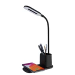 2025 New Hot Products Living Room Lamp 10W Fast Wireless Charger Station Lamp Flexible Table Lamp for Restaurant