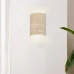 Wabi Sabi Yellow Travertine Wall Lamp Waterproof LED Bracket Light Corridor Staircase Decoration Bedside Wall Lamp