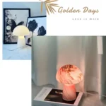 Decorative Painting Design Glass Mushroom Desk Lamp Coffee Study Office Table Lamp Bedroom - Image 4