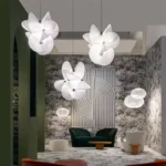 Nordic Designer Umbrella Pendant Light Creative Fabric Ceiling Hanging Light for Hotel Living Room Decor - Image 3