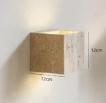 Modern Garden Courtyard Travertine Wall Lamp Outdoor Waterproof Retro Wall Lamp Corridor Bedroom Stone Decor - Image 6