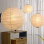 Hot Selling Handmade Rice Paper Pendant Lamp E27 Interior Decoration Paper Lantern Restaurant Paper Lamp Chandelier