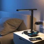 Folding 4 in 1 Wireless Charging LED Desk Lamp Detachable Night Lamp Eye Protection Adjustable Luminosity for Smart Phones - Image 5