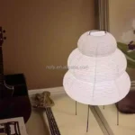 New Creative Handmade Rice Paper Lampshade  Table Lamp Decoration Floor Lamp Metal Bracket Lantern Lamp - Image 2