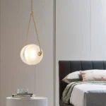 Best Selling New Design Simple Luxury Glass Chandelier Bright Luminous Decorative Pendant Lights - Image 3