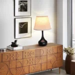 Home Essential Items Touch Control Fabric Shade Table Lamp for Hotel Bedside or Living Room - Image 2
