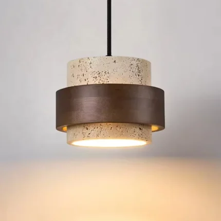 Modern Indoor Decorative Travertine Pendant Light for Living Room Hanging Lamps Restaurant Hotel Lighting