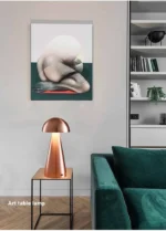 Creative Retro Rechargeable Led Table Lamp Battery Powered Restaurant Hotel Touch Cordles Desk Lamp - Image 3
