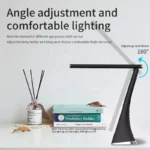 Desk Lamp LED Desk Light With Clock Calender Thermometer Display Foldable Touch Switch 3 Levels of Dimmable Table Lamp Dock - Image 5