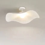 Modern Living Room Decorative Lotus Leaf Ceiling Light Creative Fabric Ceiling Lamp for Hotel Reading Room