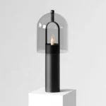 Modern Luxury Decoration Reading Glass Table Lamp Living Room Hotel Bedside Minimalist Desk Lamp Black - Image 2