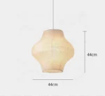 New Arrival Indoor Decor Art Rice Paper Pendant Light for Hotel Villa Dining Room Retro Pendant Hanging Paper Lights - Image 5