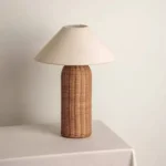 Simple Rattan Art Table Lamp Retro Homestay Home Decoration Designer Bedside Table Lamp - Image 3